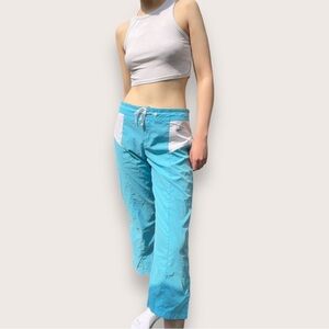 NIKE | Vintage Y2k Women's Straight Leg Active Pants Blue Small​